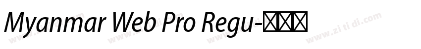 Myanmar Web Pro Regu字体转换
